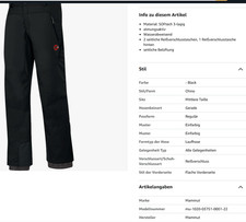 Mammut Softshell Hose Herren