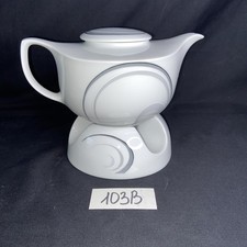 Winterling Schwarzenbach Porzellan Teekanne mit Stövchen 1,2 L.