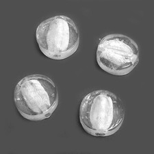 Glasperlen Disc 13 mm glasklar