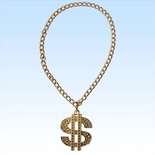 Kette mit dollar medaillon - dollar,