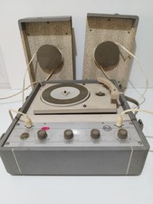 Antiker Vintage Tragbarer Plattenspieler Verstärker Cinch LH17 funktionsfähig zum Überholen