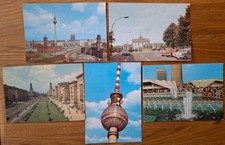 Berlin (Ost): 5 Karten aus DDR-Zeiten, herausgegeben zwischen 1962 und 1984