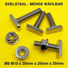 HAMMERKOPFSCHRAUBEN & MUTTERN M8 M10 X 20 25 30 EDELSTAHL A2 TYP 28/15 PV SOLAR