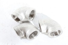 1 x Winkelverschraubung Bogen 90° 1 1/4" IG-IG Rohrverschraubung Edelstahl 316