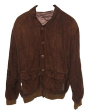 Kapraun Herren Jacke Leder Lederjacke Vera Pelle braun Größe 52 L