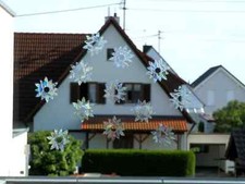 12er Set Regenbogen Sonnenfänger suncatcher einfache Blumen Blümchen Fensterbild