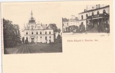 Schön ELLGUTH bei Breslau Schloß Gutshaus Reiter Ligota Piekna Trebnitz vor 1905