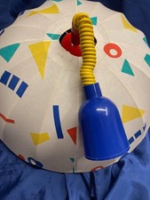 Kinderzimmer Deckenlampe weiß mit Muster Stoffbespannung ø 54 cm, Höhe ca. 54 cm