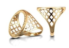 9ct gold gekennzeichnet - 9ct,