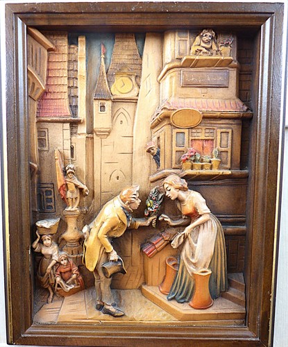Holzrelief anri nach - holzrelief,