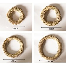 Adventsrohling Basteln Deko Natur Strohkranz für kreative Projekte