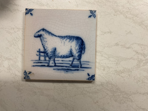 Delfter kachel schaf - delfter,