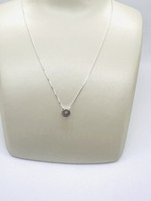 solitär anhänger Diamant Pendant Gleiter gold 14 K Diamant 0.04ct & Kette