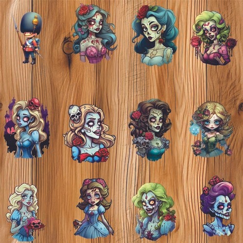 12x bunt gemischt halloween - 12x,