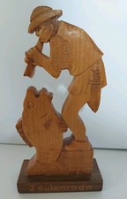 Holzfiguren geschnitzt Zeulenroda DDR Haushaltsauflösung Sammler Vintage 