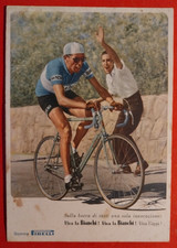 Postkarte Radsport Fahrrad Fausto Coppi - Viva La Bianchi Pirelli Reifen