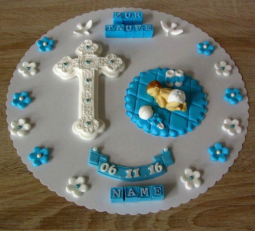 Baby fondant taufe - baby,