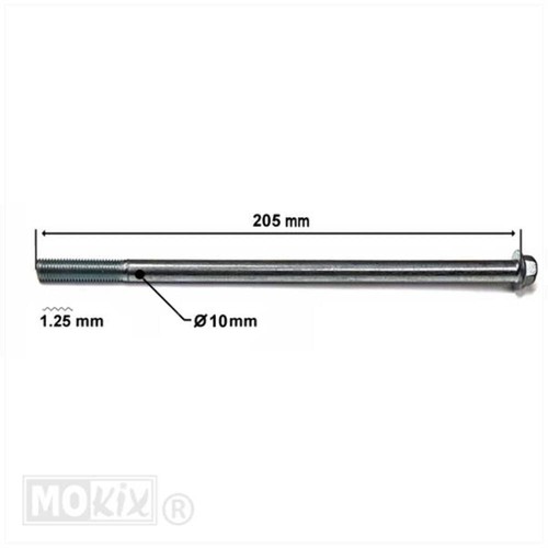 Vorderradachse 205x10mm - vorderradachse,,