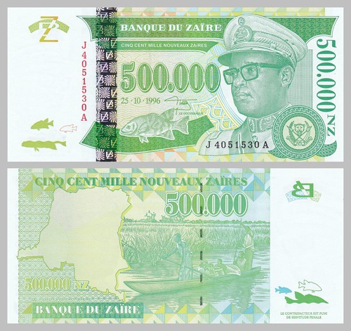 Zaire 500000 nouveaux zaires - 500000,