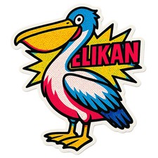 Pelikan 9x9cm Car Decal