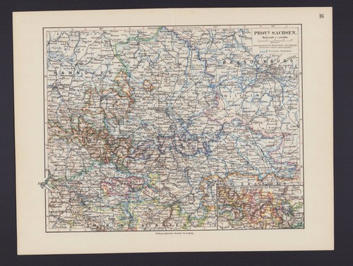 Landkarte map 1912 - :, provinz