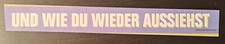Die Ärzte-Aufkleber - Und wie