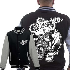 Simson s51 Pinup Collegejacke Gr Kult S50 S51 DDR 2Takt Minol VEB Ostkult Simson