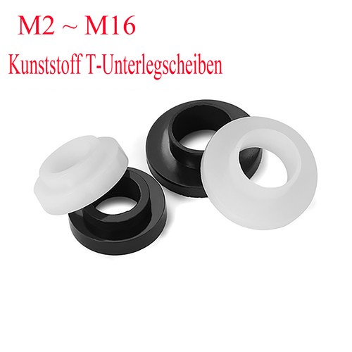 Kunststoff unterlegscheiben - kunststoff, t-unterlegscheiben