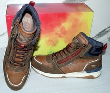 Mustang Denim Warme ZIP Herbst Winter Schuhe Boots Stiefel Futter 42 Braun D78