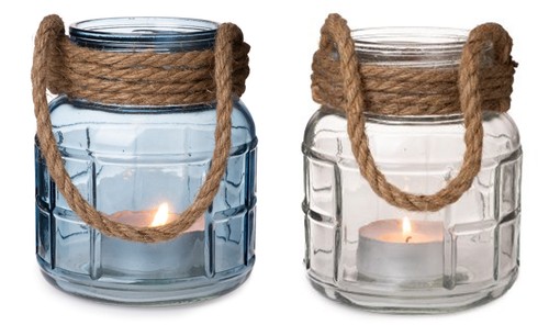 Laterne windlicht maritim 2er - laterne, (2er