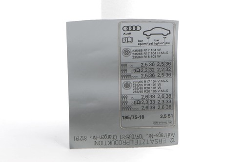 Original audi kennschild - original,