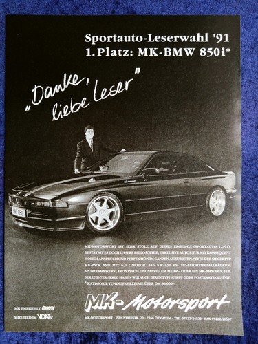 Bmw 850i mk motorsport - bmw, 31,