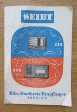 Original altes Radio Prospekt