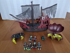Playmobil Geisterpiraten Piratenschiff 4806, bespielt, + 4 zusätzliche Figuren