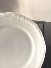 3x Weimar Porzellan Alt-Weimar •Kuchenteller• Rosenkante weiß • ca. 19,5 - 20 cm