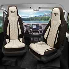 Pilot Wohnmobil Sitzbezüge passend für Fiat Ducato (Braun-Beige)