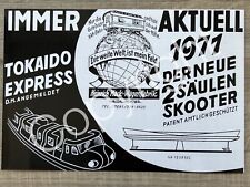 XXL Foto (Reproduktion) Werbeanzeige 1971 TOKAIDO EXPRESS Skooter Mack - Coaster