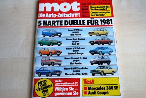 Mot 1980 audi - coupe, gt