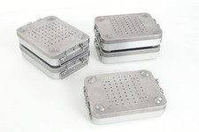 5x Melag Sterilisierbehälter 17K  20cmx14cmx5cm für Autoklav Thermodesinfektor