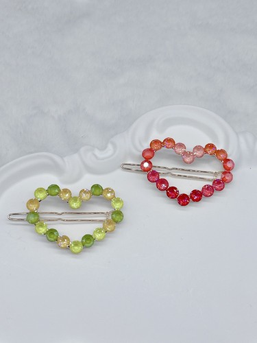 Elegante herz haarclip mit - herz,