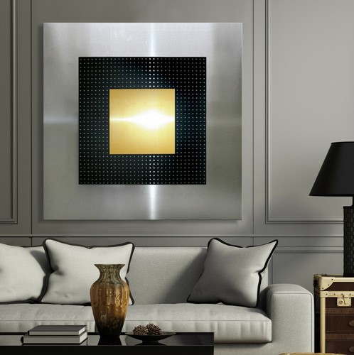 Original abstrakt metall bild - original,