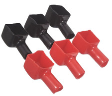 6x Batterie Schutzkappen Gummitüllen Polkappen Polabdeckung Motorrad Akku Deckel