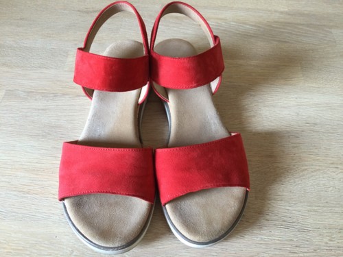 Gabor sandale leder rot - leder,