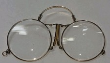 Antik  goldene  Mini Nose Clip Bügellose Lesebrille-Brille Ohne Bügel-VIDEOFILM-