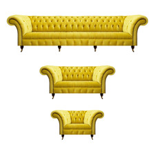 Gelbe Chesterfield Sofas Luxus