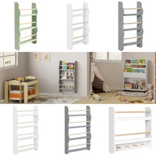 Kinder Bücherregal Wandregal mit Ablagen Kinderregal Aufbewahrungsregal #2879