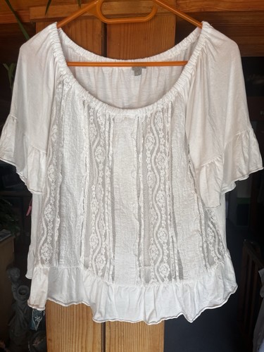Bluse 40 kurzarm - l,