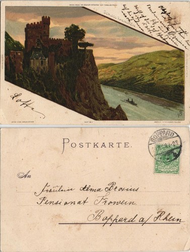 Ansichtskarte litho bingen - litho, ak