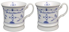 Porzellan becher indisch - 2x,