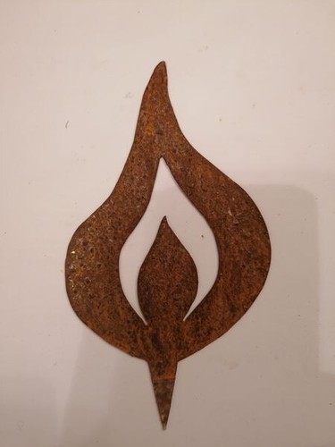 Flamme offen edelrost metall - flamme,